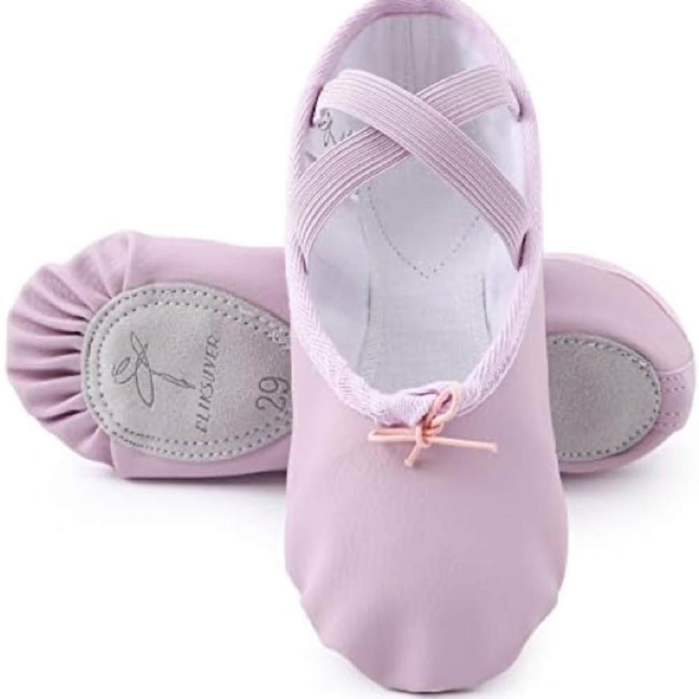 Sz US(3)34 PLIKSUVER Classic Dance Shoes Leather Ballet Shoe Ballet slipoers